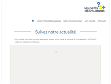 Tablet Screenshot of lespetitsdebrouillardspc.org